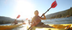 Picture of children in kayaks