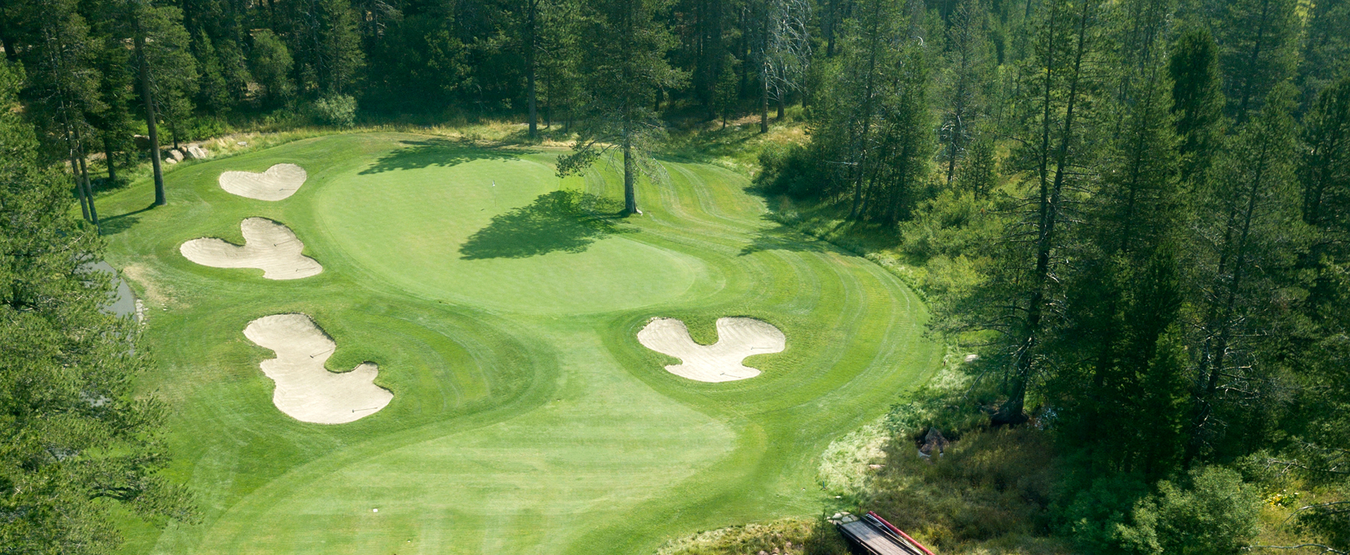 Aerial photo of golf course