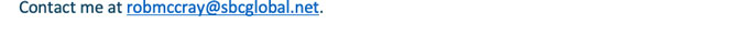 ROB MCCRAY'S EMAIL