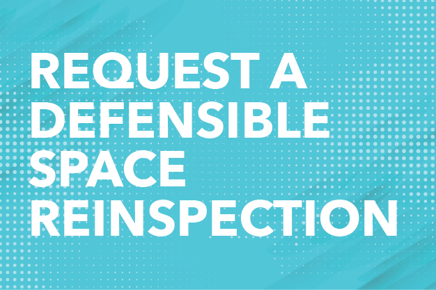 Request a Defensible Space Inspection Button