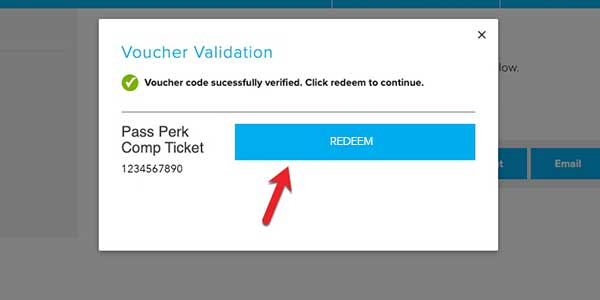 How to redeem vouchers screenshot