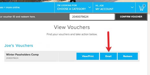 How to redeem vouchers screenshot