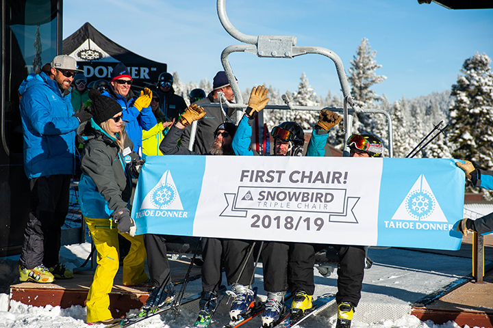 New Snowbird Chairlift at Tahoe Donner Downhill Ski Resort