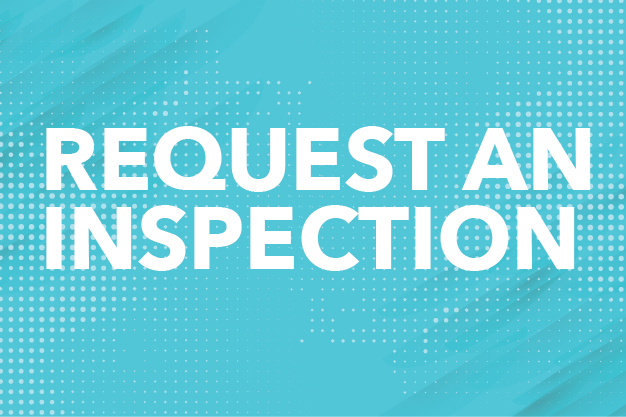 Request an Inspection Button