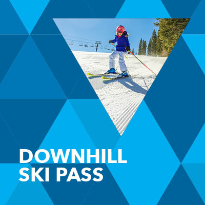 Downhill Ski Pass Button