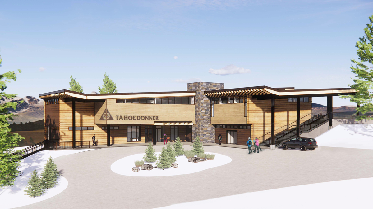 Downhill Ski Lodge BSA Rendering - Exterior View - Street West Side