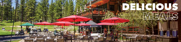 Outdoor dining at the Lodge Pavilion