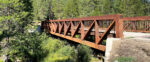 Bridge on Trout Creek Trail in summer.