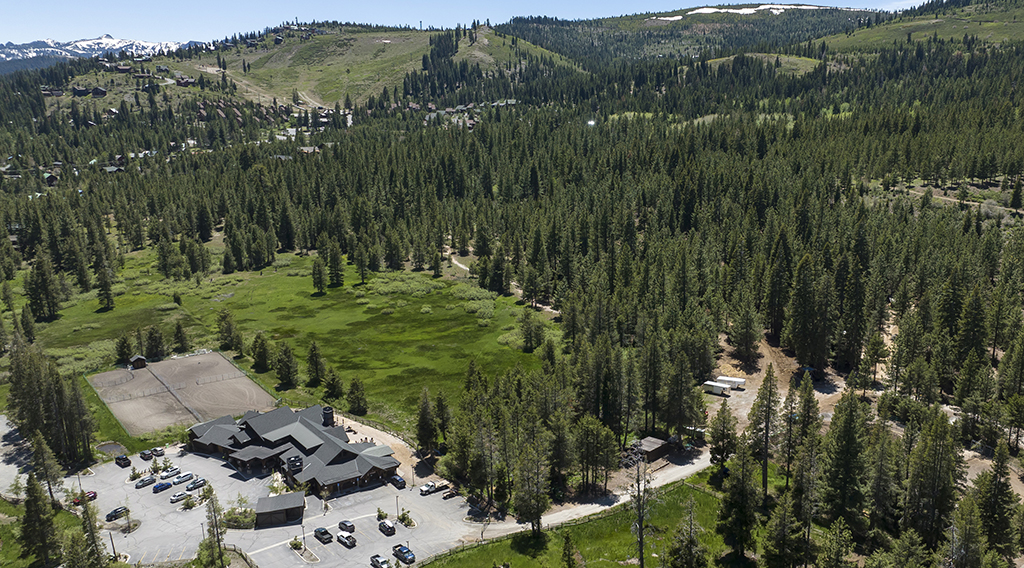 Aerial View of the Alder Creek Adventure Center (ACAC) at Tahoe Donner