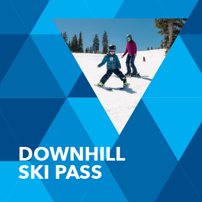 Downhill Ski Pass Button