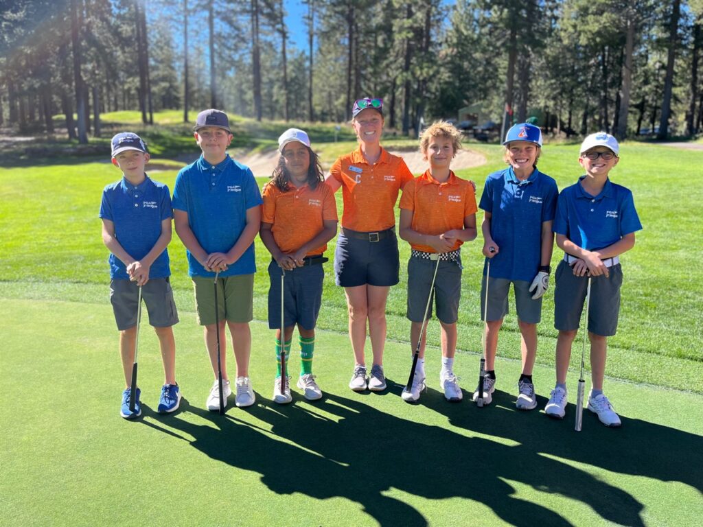 Tahoe Donner PGA Junior League Team Members with Head Coach Molly Springmann