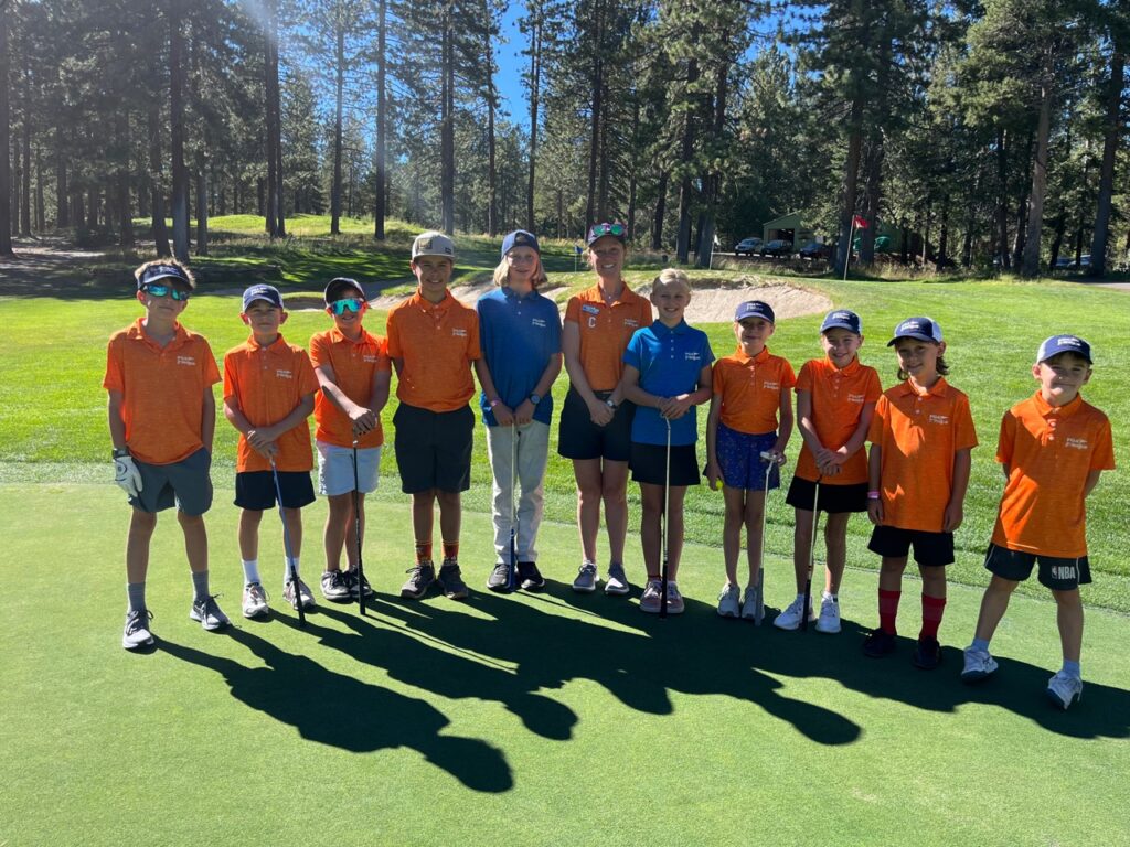 Tahoe Donner PGA Junior League Team Members with Coach Molly Springmann