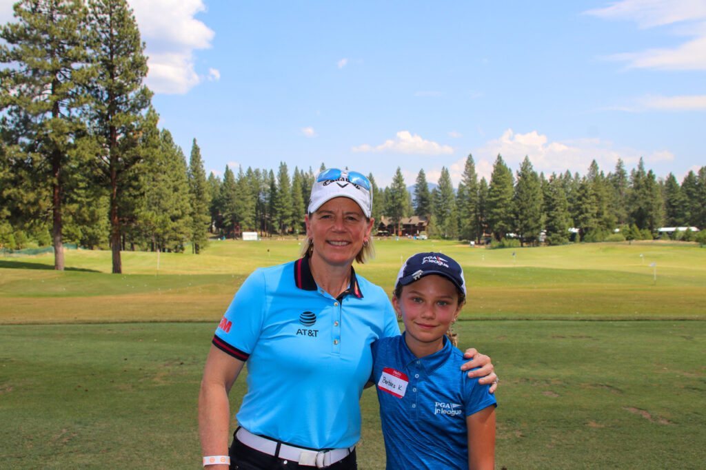 PGA Jr. League Golfer with Annika Sorenstam 