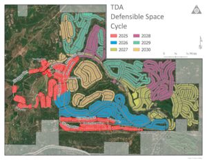 Map of the Tahoe Donner Defensible Space Inspection Zone Cycle