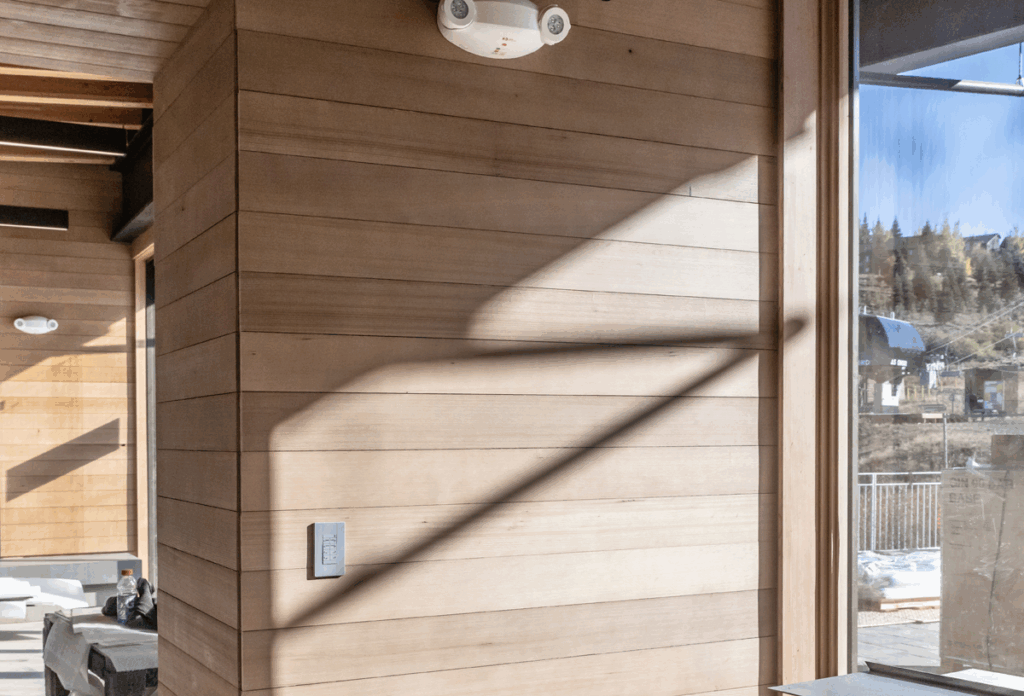 Downhill Ski Lodge Construction; photo of interior dining area from October 2025, shot by Cynthia Cendreda